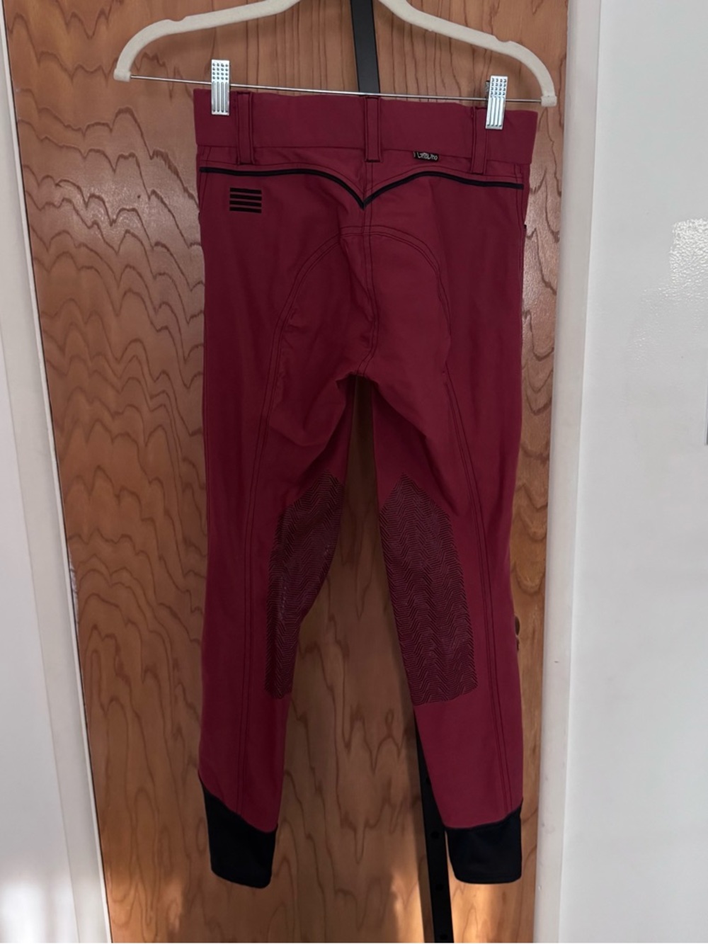 GhoDho Burgundy Equestrian Breeches with Grip Panels women 24